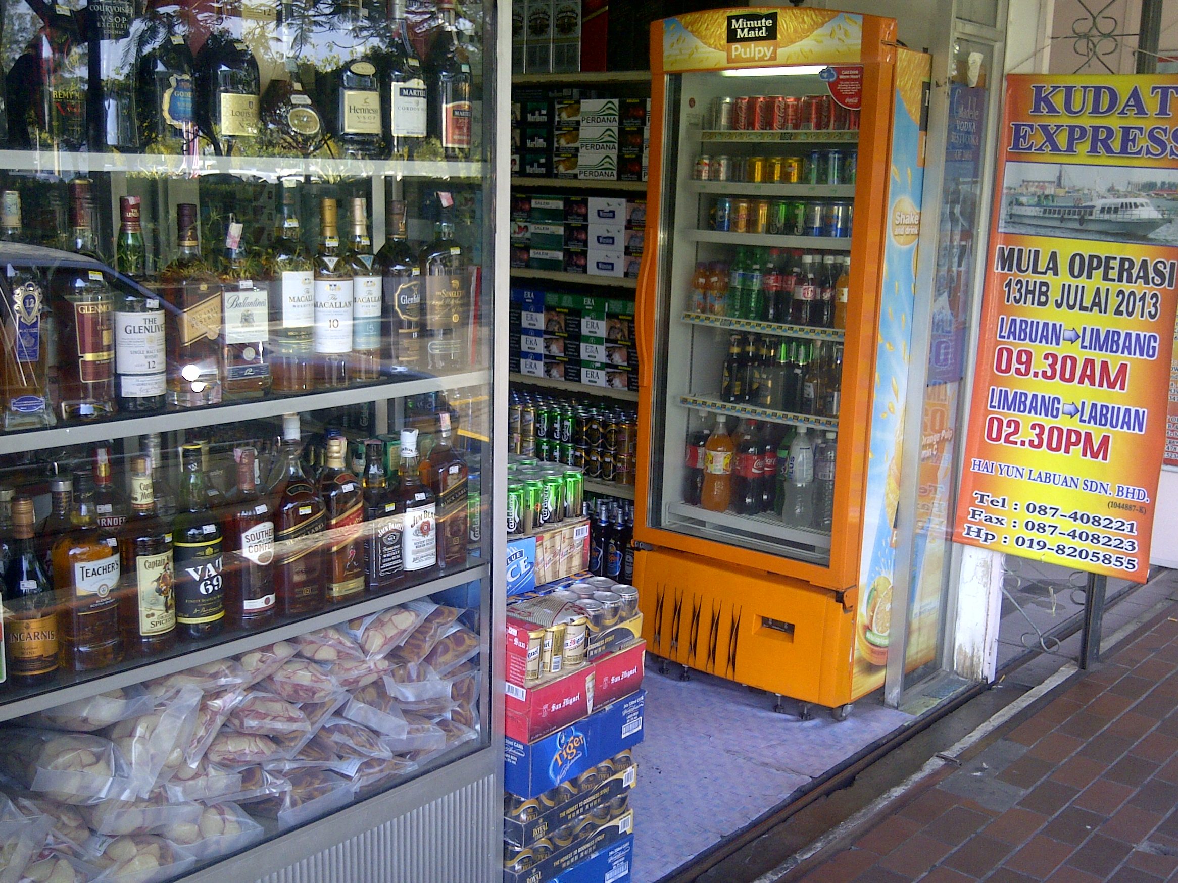 kedai arak terbaik di kudat